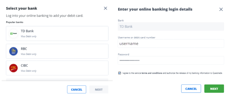 log into online banking instant deposit