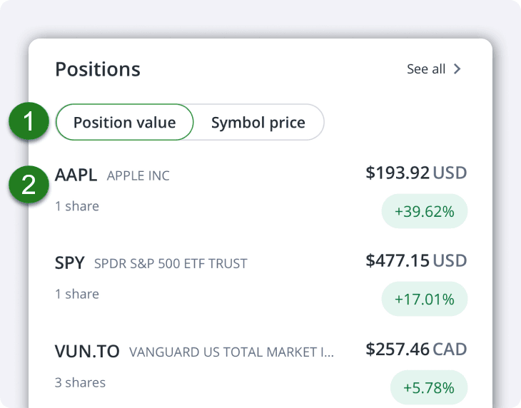 Account Positions