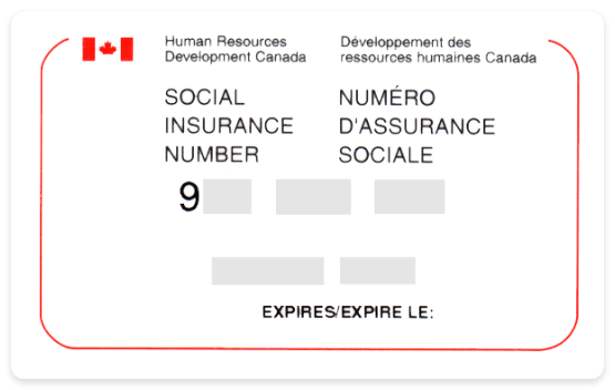 SIN Card example