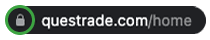 Padlock icon address bar