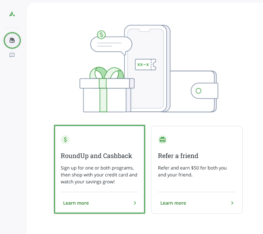 how to access roundup and rewards program