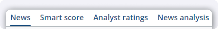 News tab research