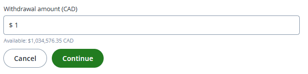 How to place a withdrawal request