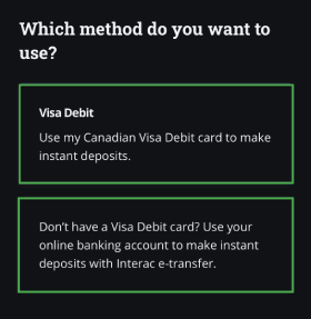 Debit card selection (1)