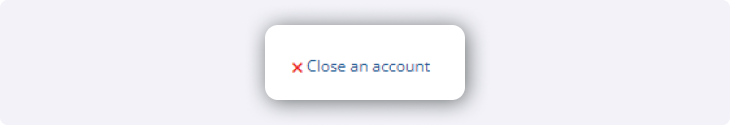close account button