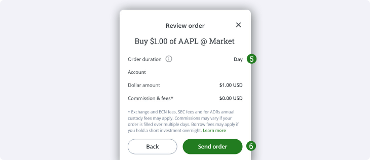 Order confirmation