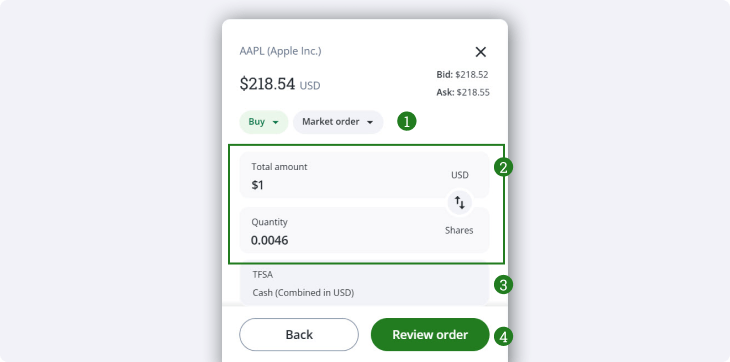 Basic order entry
