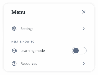 Qmobile enable learning mode GIF