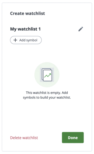Create watchlist