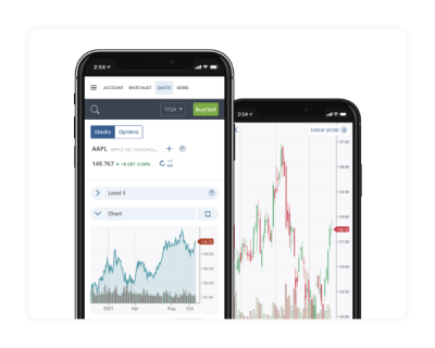 Questrade app screen