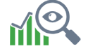 magnifying glass chart icon