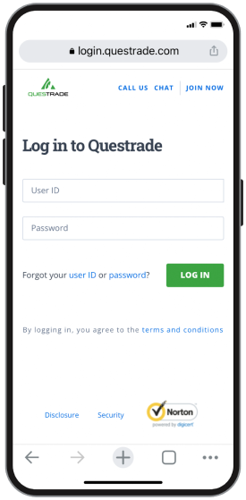 log-in-to-questrade-mobile