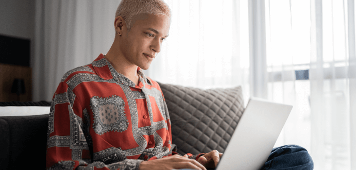 Sitting cross-legged on the floor placing a stop-limit order