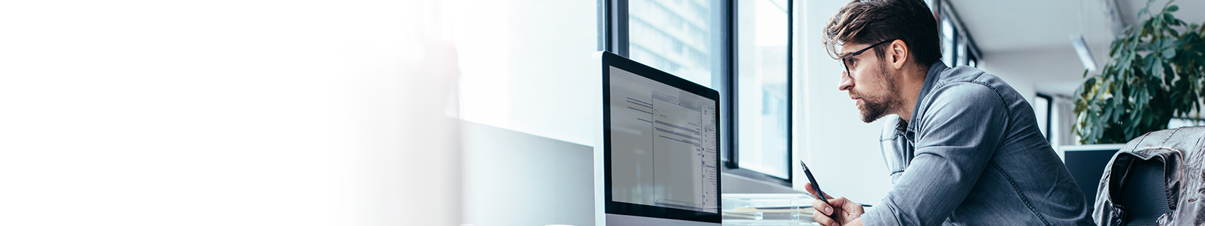 Young man with laptop